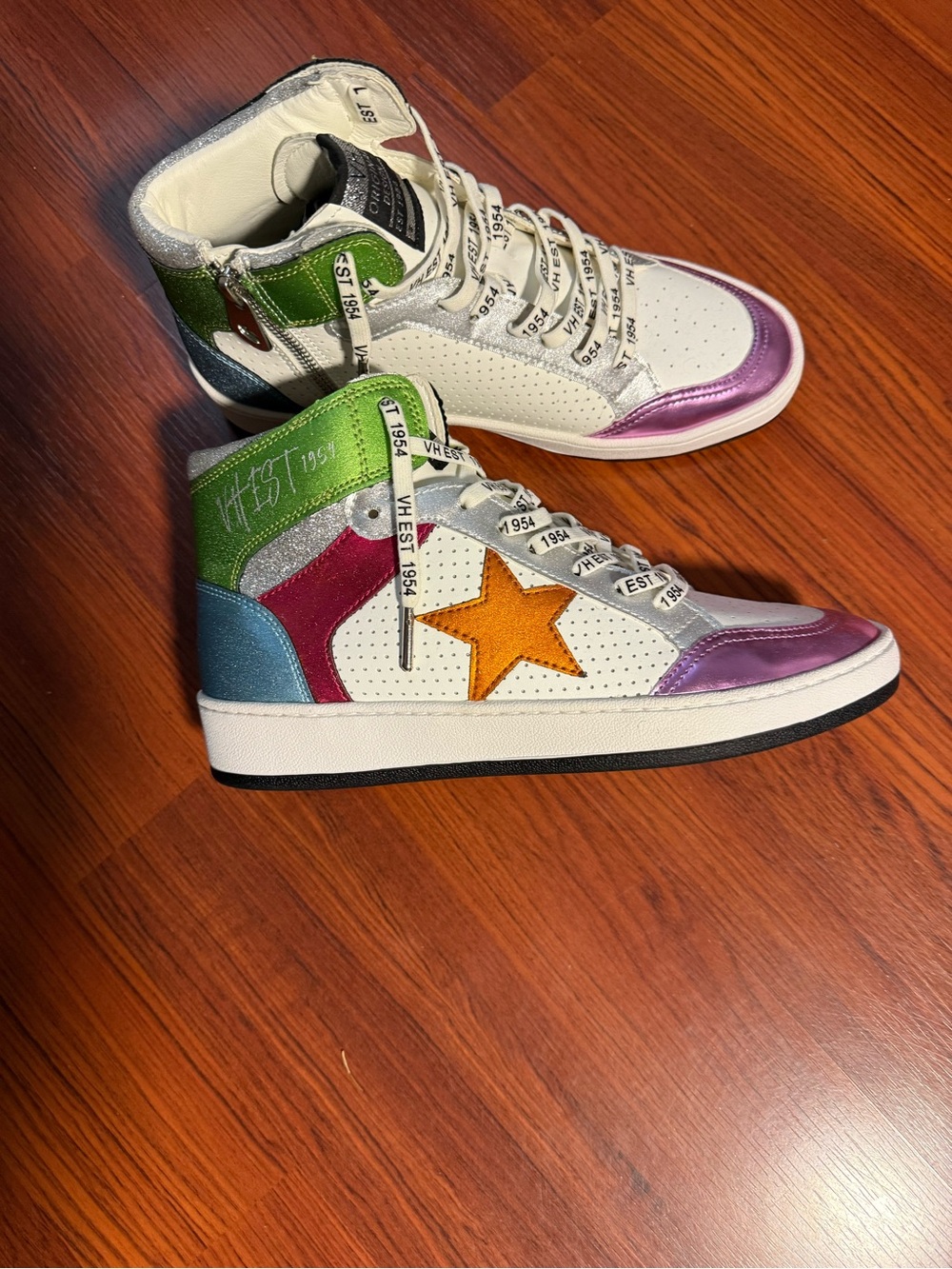 Vintage Havana Multicolor Star High-Top Sneakers